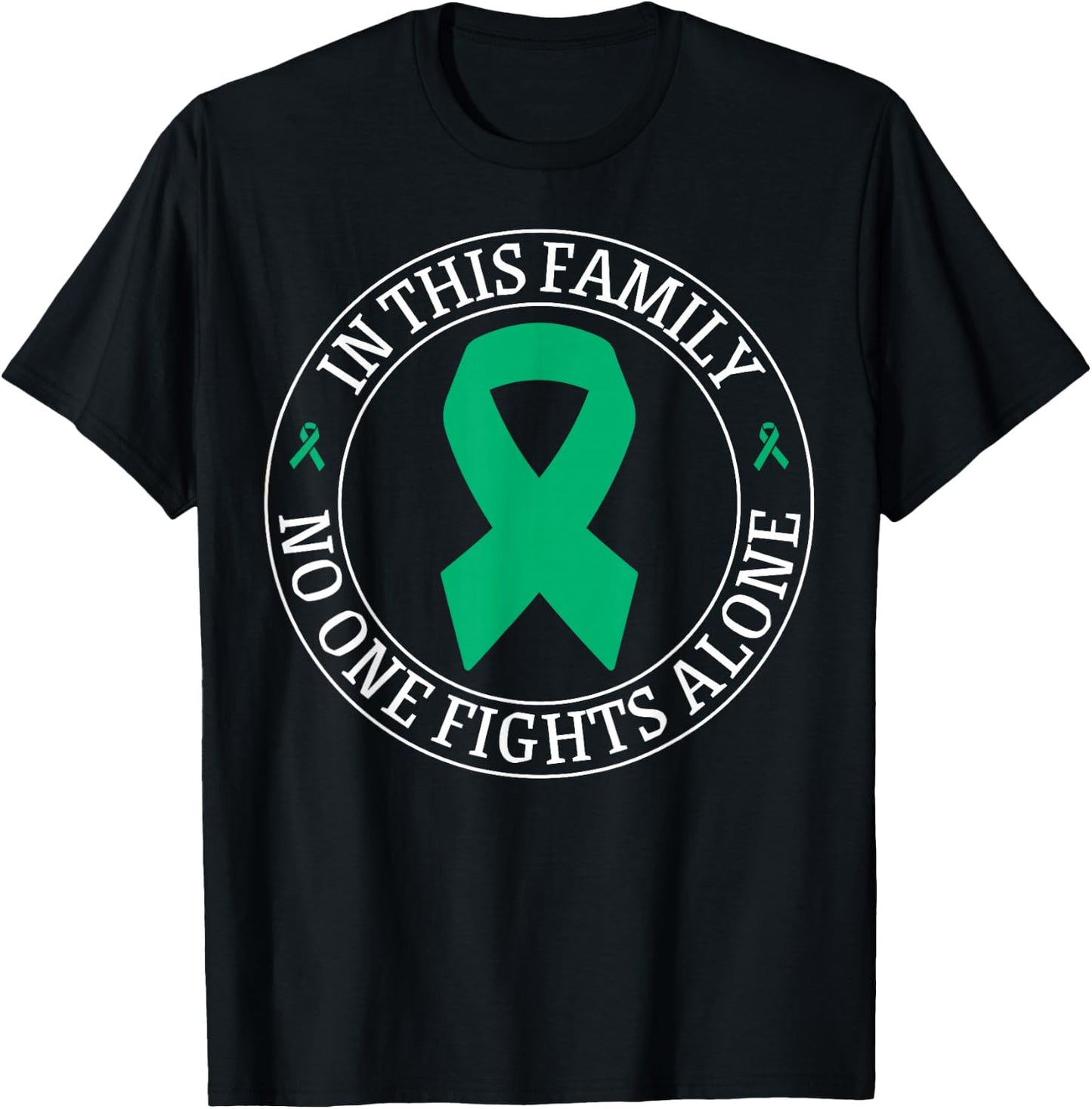 In This Family No-one Fight Alone Liver Cancer Awareness T-Shirt - T-Shirt | Black