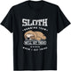 Track & Field Sloth Running Team Triathlete Runner Sprinter T-Shirt - T-Shirt | Black