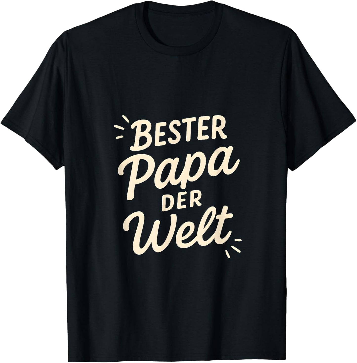 Bester der Welt Geschenkidee Vatertag Papa Männer Spruch T-Shirt - T-Shirt | Black