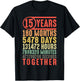 15 Year 15th Wedding Anniversary Him Couple Matching T-Shirt - T-Shirt | Black