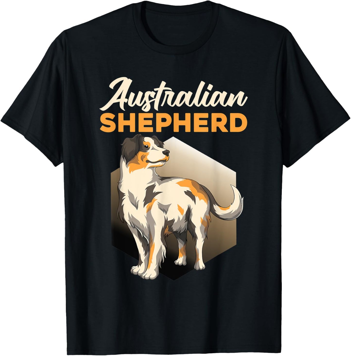 Australia Shepard Sheep Dog Aussie Shepard Dog Men Women T-Shirt - T-Shirt | Black