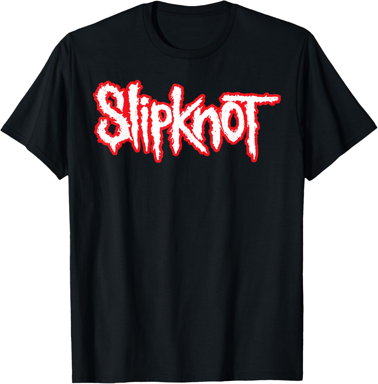 Slipknot Outline Logo , black T-Shirt - T-Shirt | Black