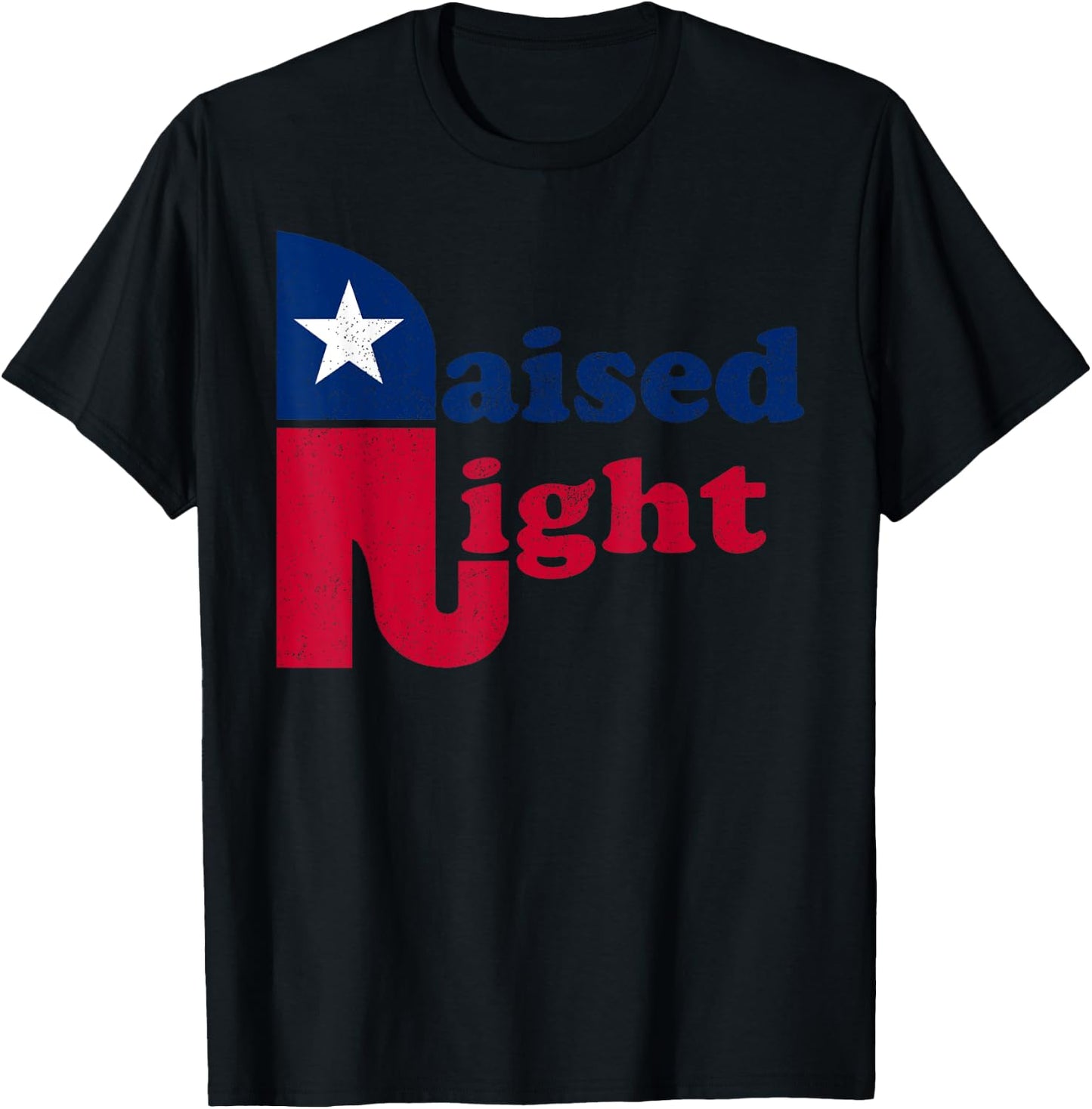 Raised Right Republican Elephant Retro Style Patriotic Gift Kids Men T-Shirt - T-Shirt | Black