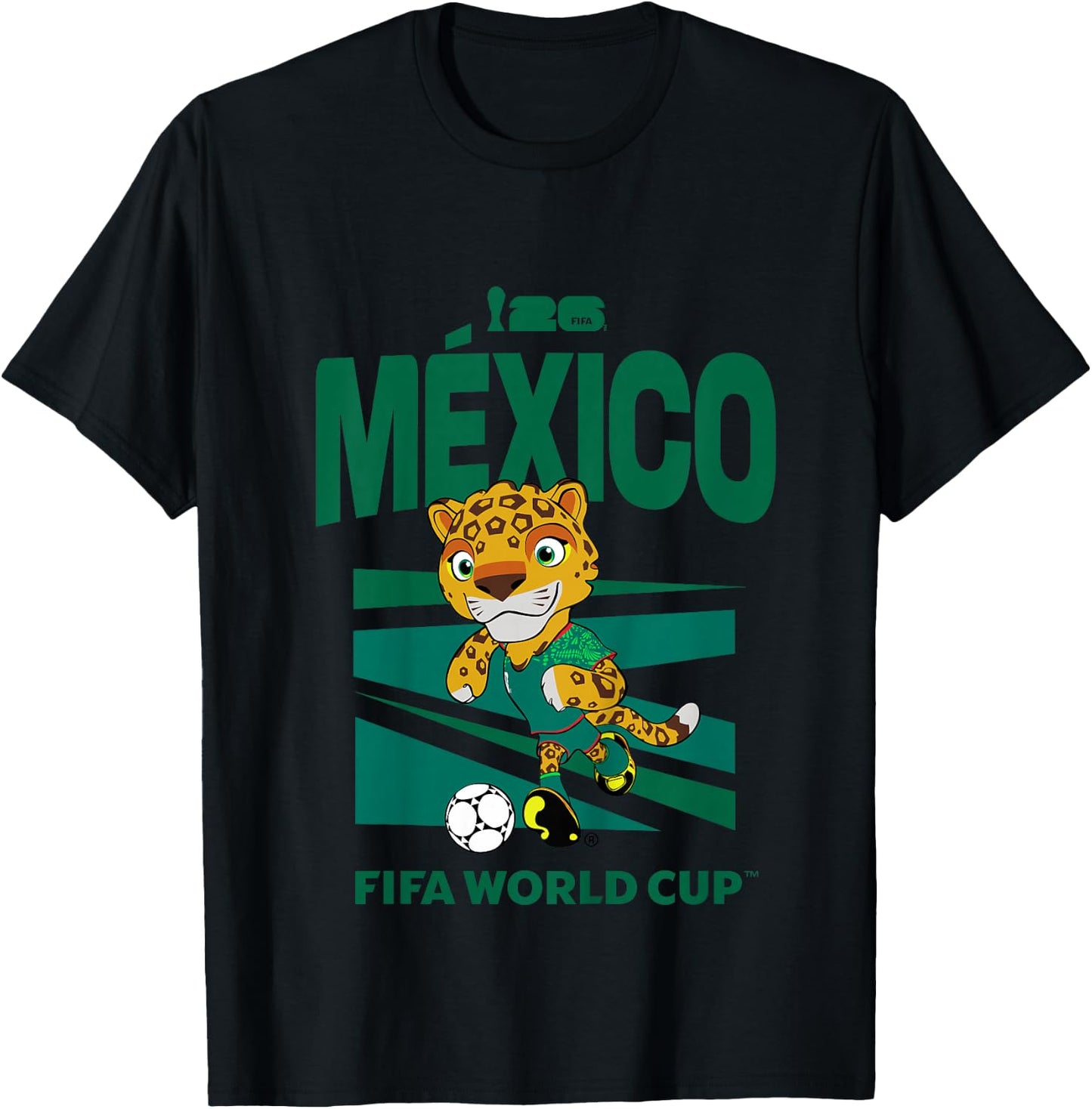 Enfant FIFA World CUP26 Mexico Balle de Mascotte T-Shirt - T-Shirt | Black