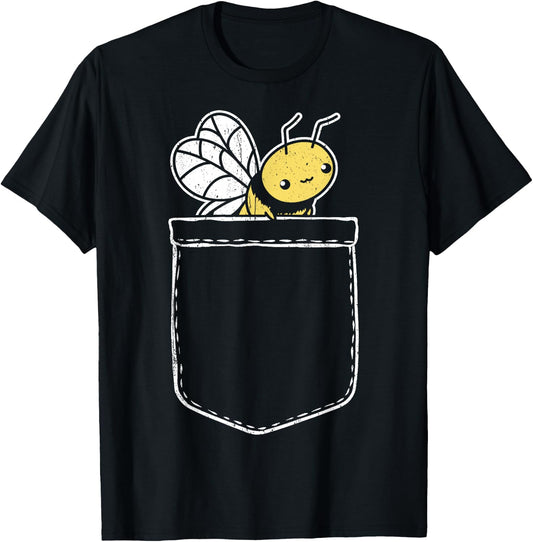 Funny Pocket Bee Bags Bee T-Shirt - T-Shirt | Black