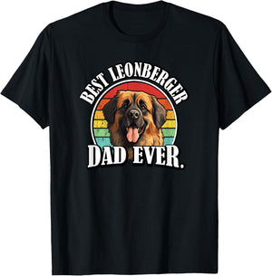 Funny Retro Vintage Best Leonberger Dad Lover T-Shirt - T-Shirt | Black