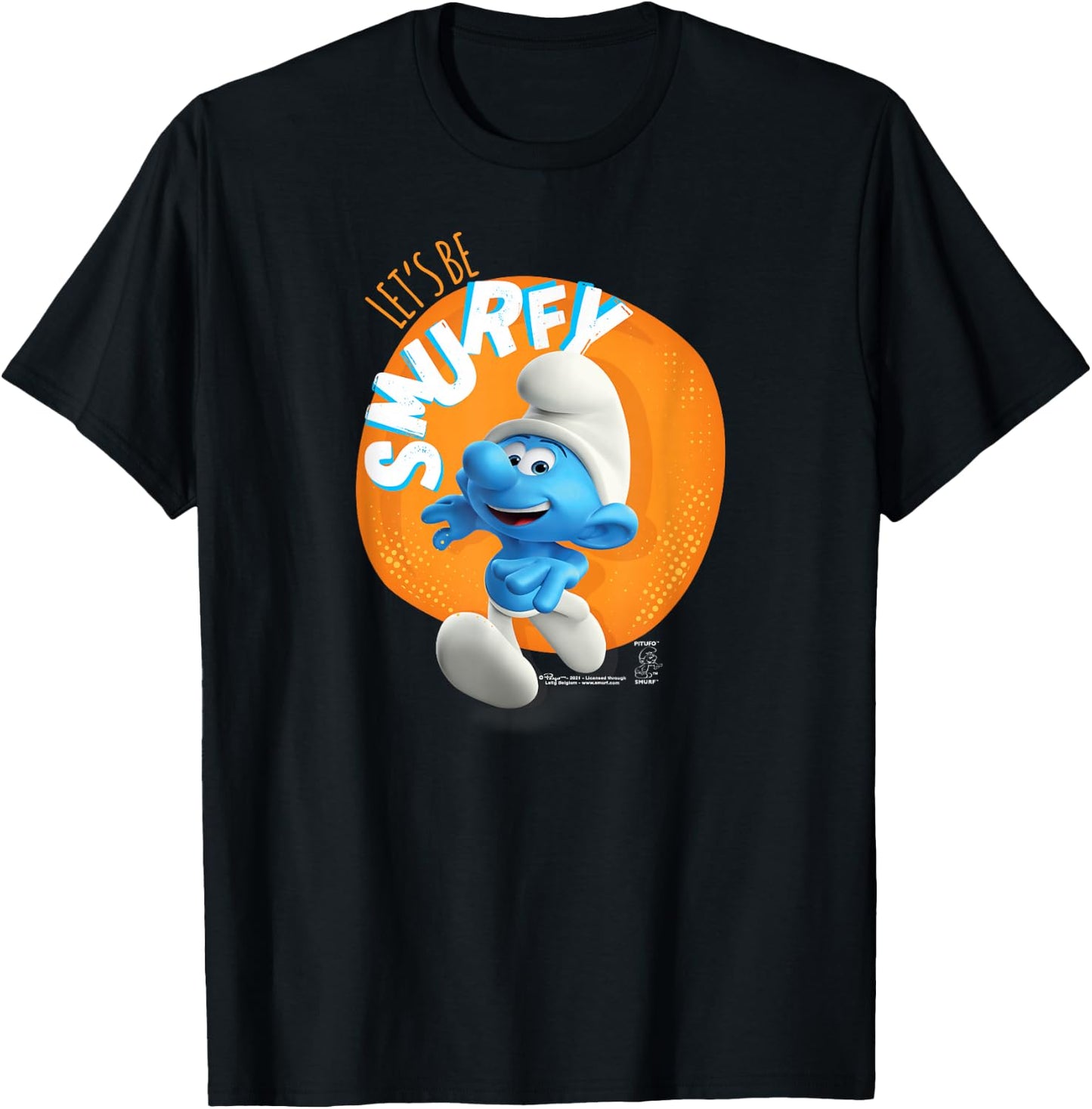 The Smurfs Let's Be Smurfy T-Shirt - T-Shirt | Black
