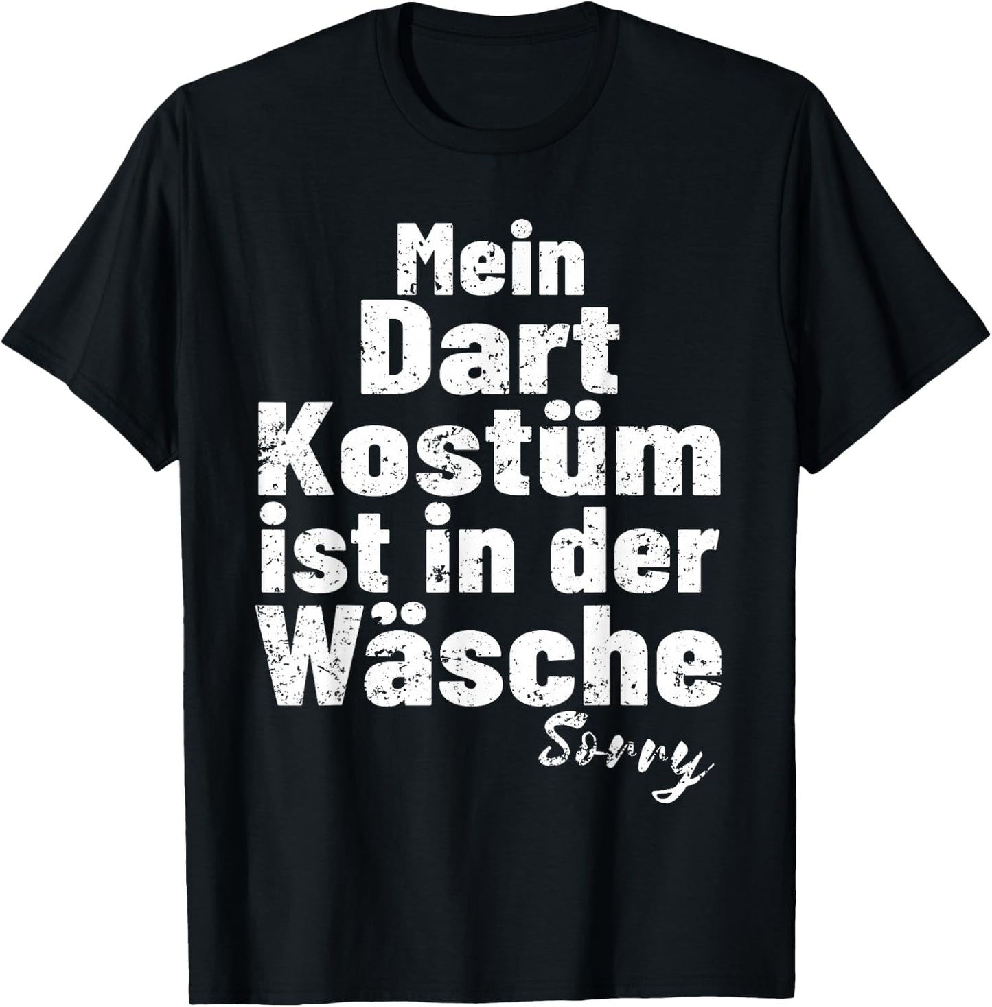 Darts Dart Kostüm In Der Wäsche lustiges Dart T-Shirt - T-Shirt | Black