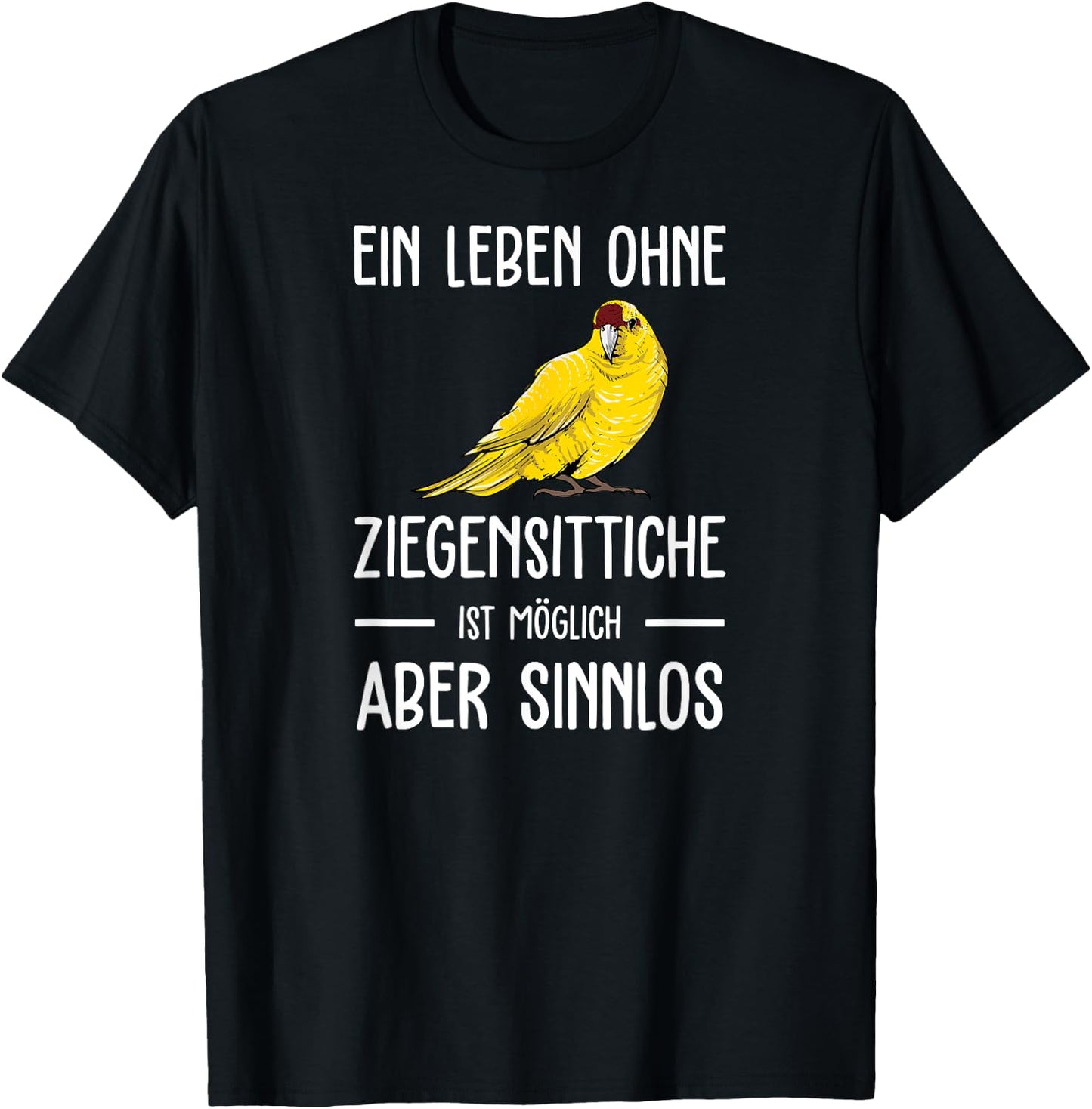 Ziegensittich I Laufsittich Motiv für Vogel Halter T-Shirt - T-Shirt | Black