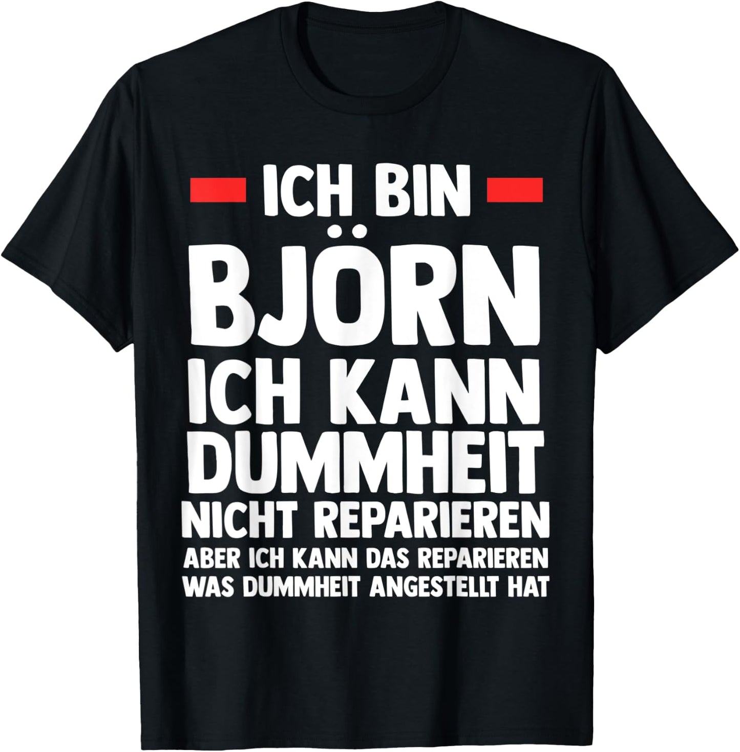 Men's Björn , black T-Shirt - T-Shirt | Black