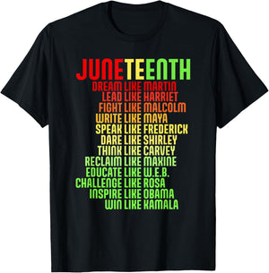 Juneteenth Dream Like Martin Black History African Leader T-Shirt - T-Shirt | Black