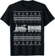 Train Locomotive Ugly Christmas Sweater Style Shirt T-Shirt - T-Shirt | Black
