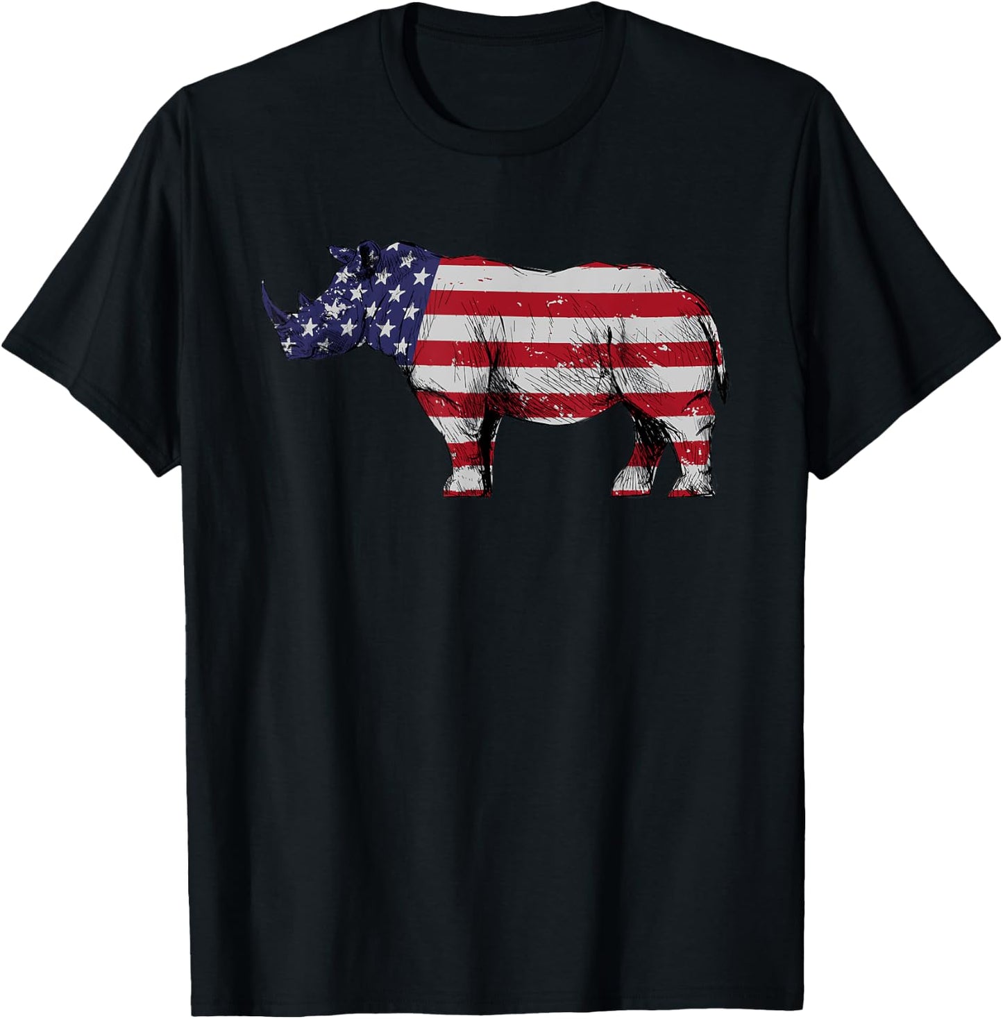 Cool Rhino Design Women Kids Rhinoceros Rhino Lover T-Shirt - T-Shirt | Black