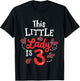 3 Year Old 3rd Birthday Matching Family Ladybug Girls Party T-Shirt - T-Shirt | Black