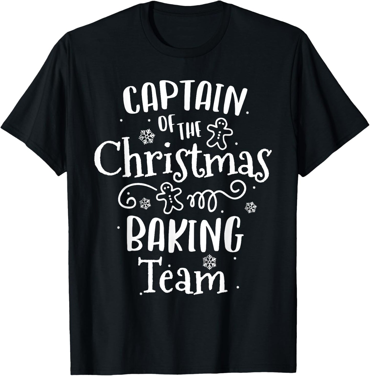 Christmas Baking Team for Kids Family Xmas Cookies T-Shirt - T-Shirt | Black