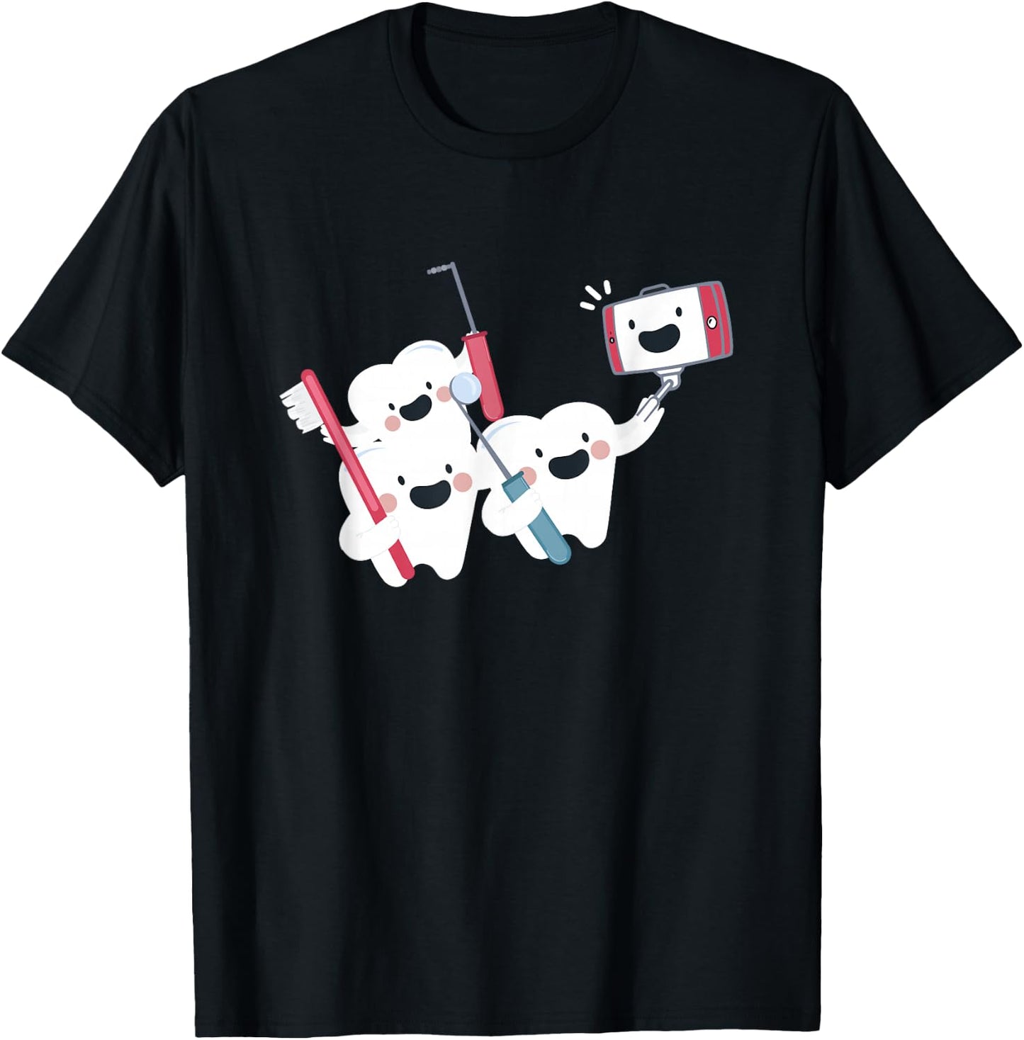 Molar Selfie - Funny Dentist Shirt Gift Dentists T-Shirt - T-Shirt | Black