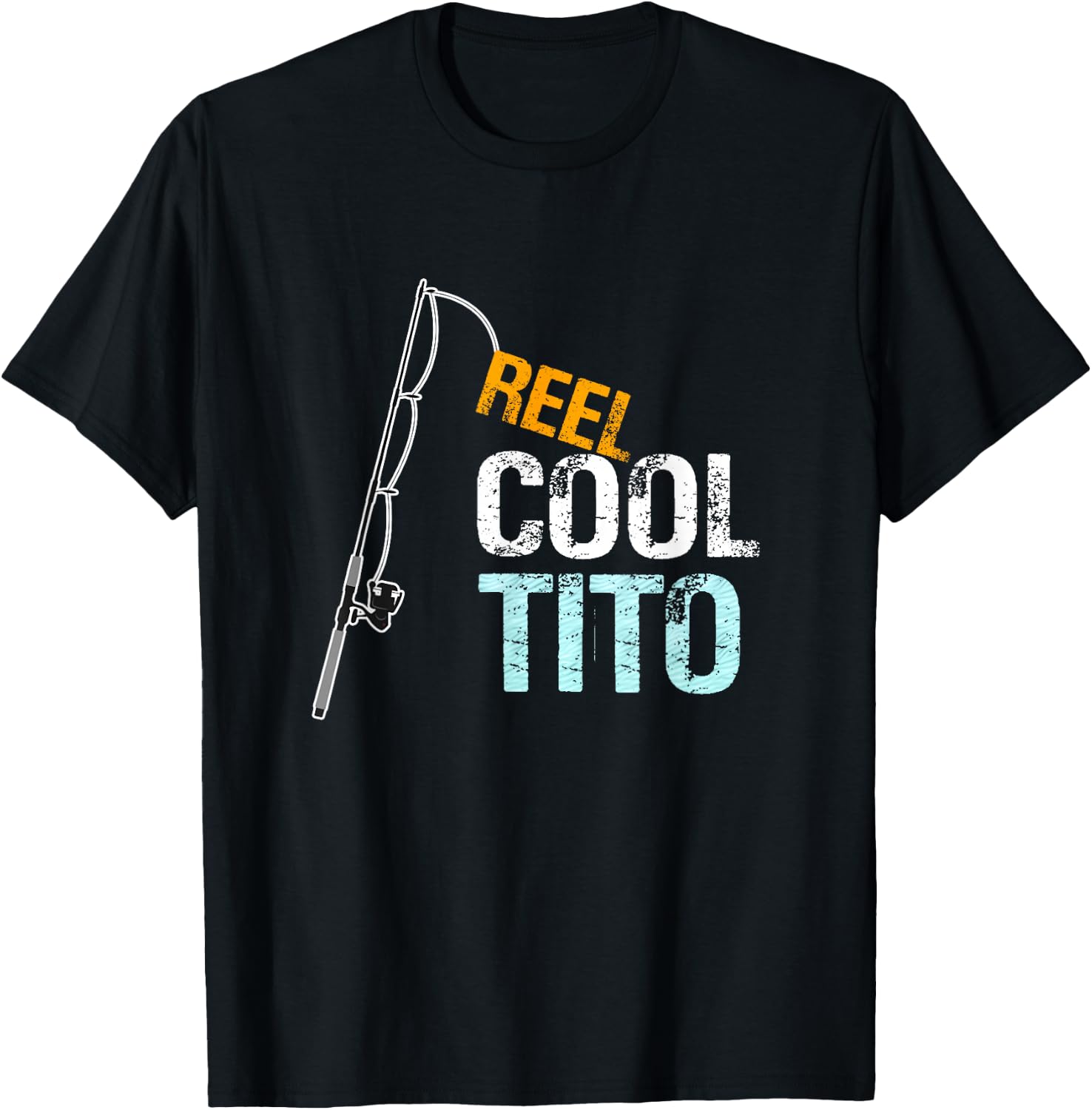Reel Cool Tito Mexican Spanish Grandpa T-Shirt - T-Shirt | Black