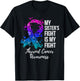 My Sister’s Fight Is My Fight Thyroid Cancer Awareness T-Shirt - T-Shirt | Black