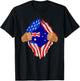 Australian Blood Inside Me | Australia Flag Gift T-Shirt - T-Shirt | Black