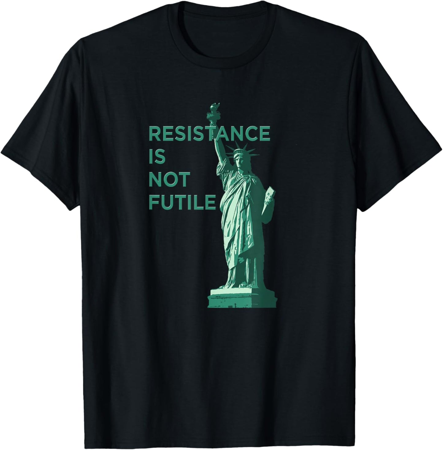 Resistance is Not Futile Graphic T-Shirt - T-Shirt | Black