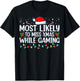 Most Likely To Miss Christmas While Gaming Family Christmas T-Shirt - T-Shirt | Black