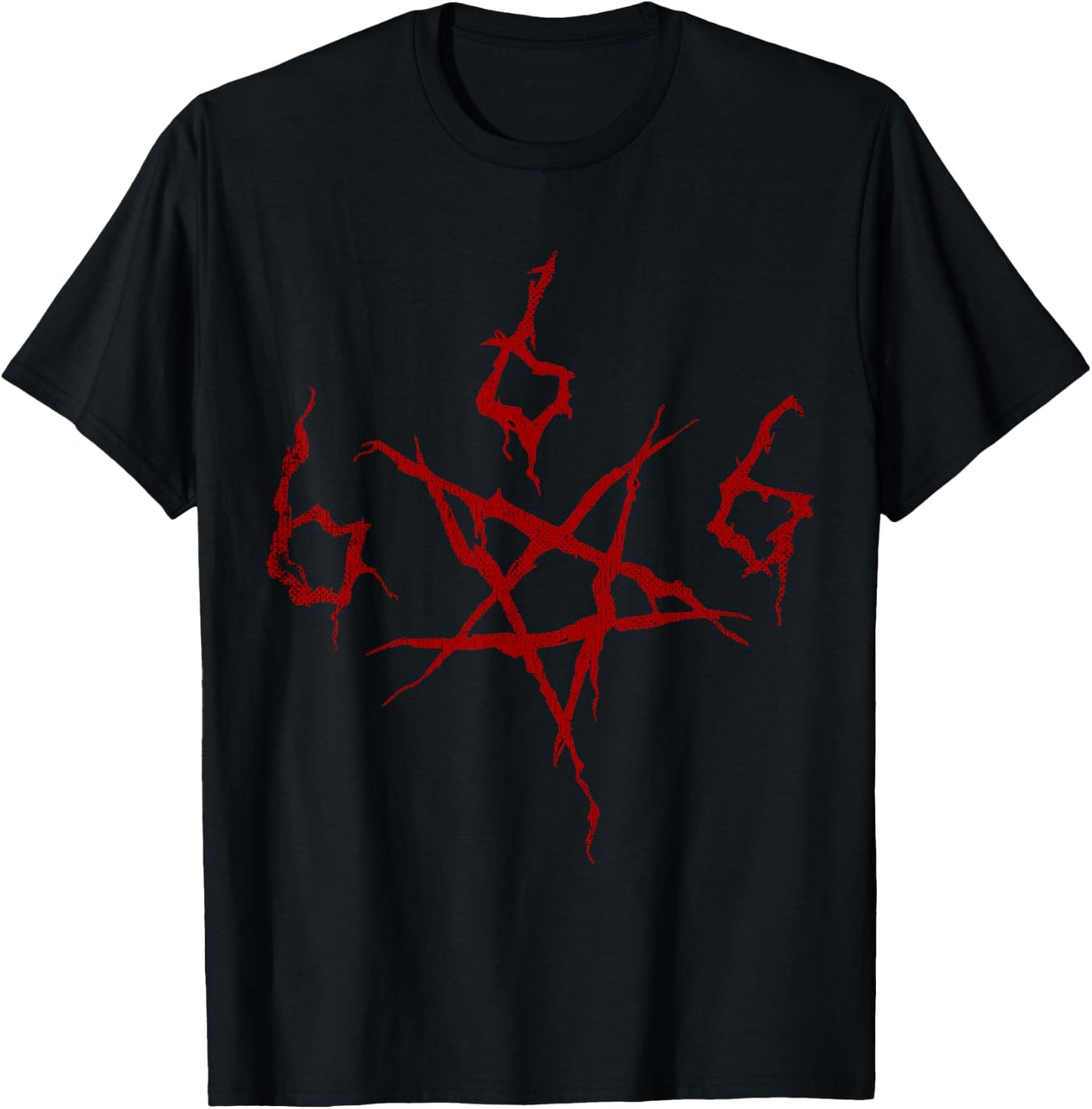 Death Metal Fans Satanisches 666 Pentagramm T-Shirt - T-Shirt | Black