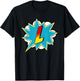 Letter L Superhero Name Comic Letter Retro Costume T-Shirt - T-Shirt | Black