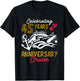 Celebrating 45 Years 45th Wedding Anniversary Cruise Couples T-Shirt - T-Shirt | Black