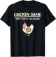 Funny Chicken Game Don't Look , black T-Shirt - T-Shirt | Black