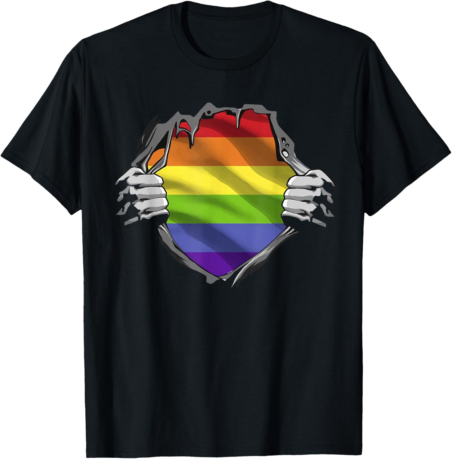 LGBTQ - Gay Pride - Regenbogen T-Shirt - T-Shirt | Black