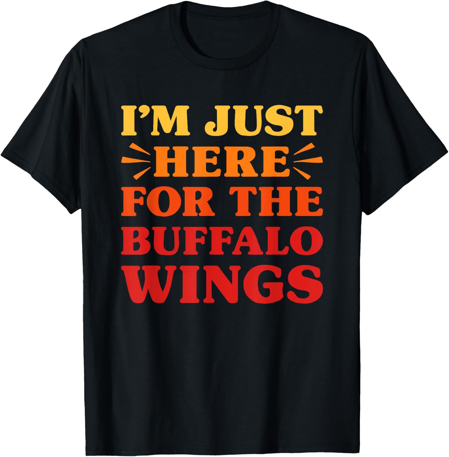 Buffalo Wings I Love Buffalo Wings Funny Food Lover T-Shirt - T-Shirt | Black
