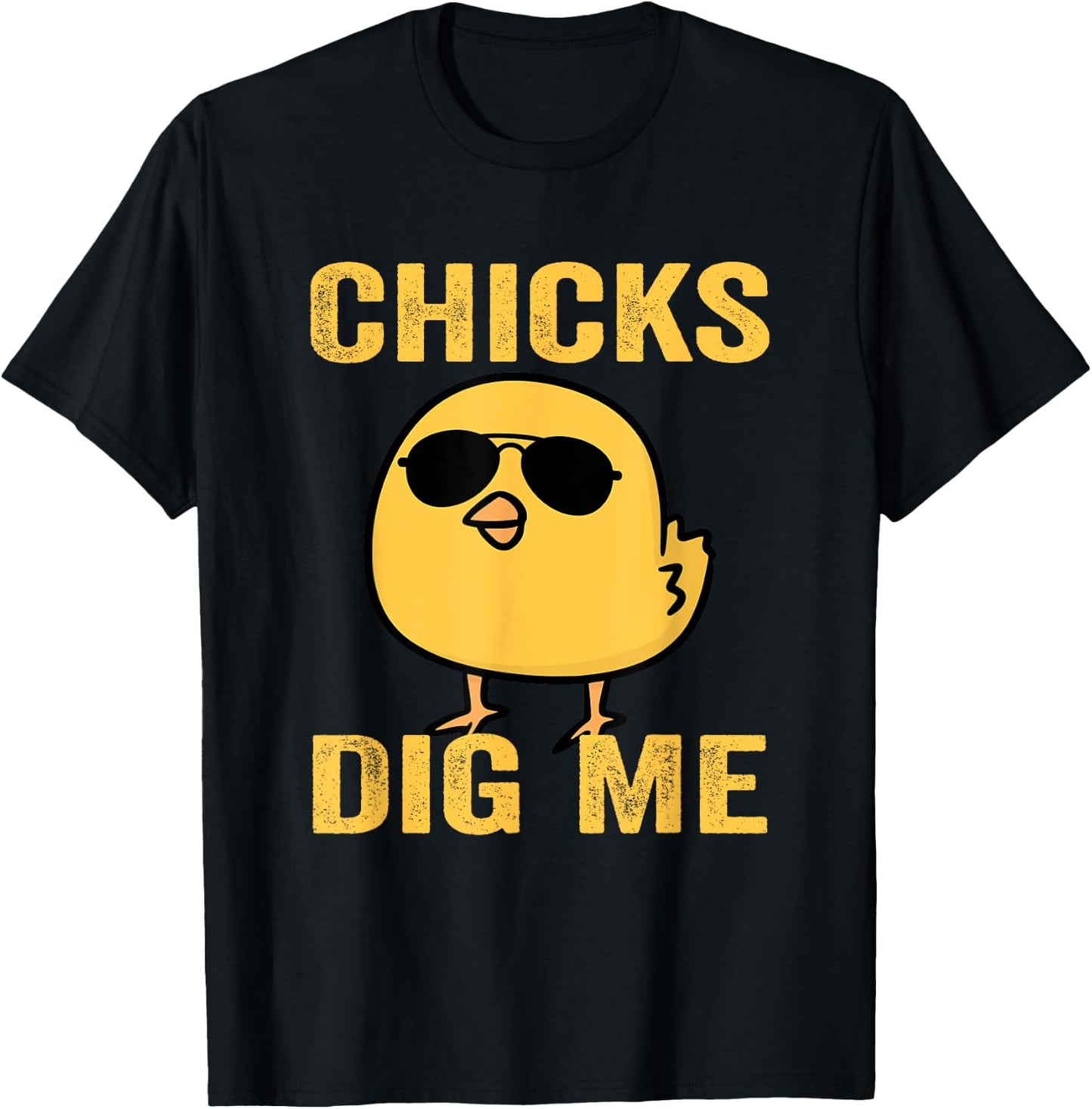 Chicks Dig Me Easter Funny Egg Easter kids boys girls T-Shirt - T-Shirt | Black