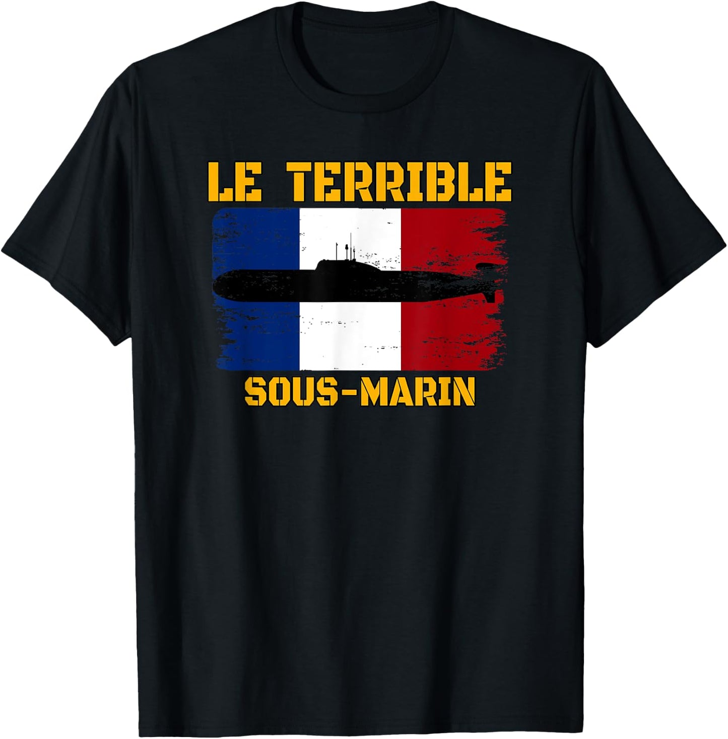 The Terrible S619 Nuclear Submarine Dad Grandpa T-Shirt - T-Shirt | Black