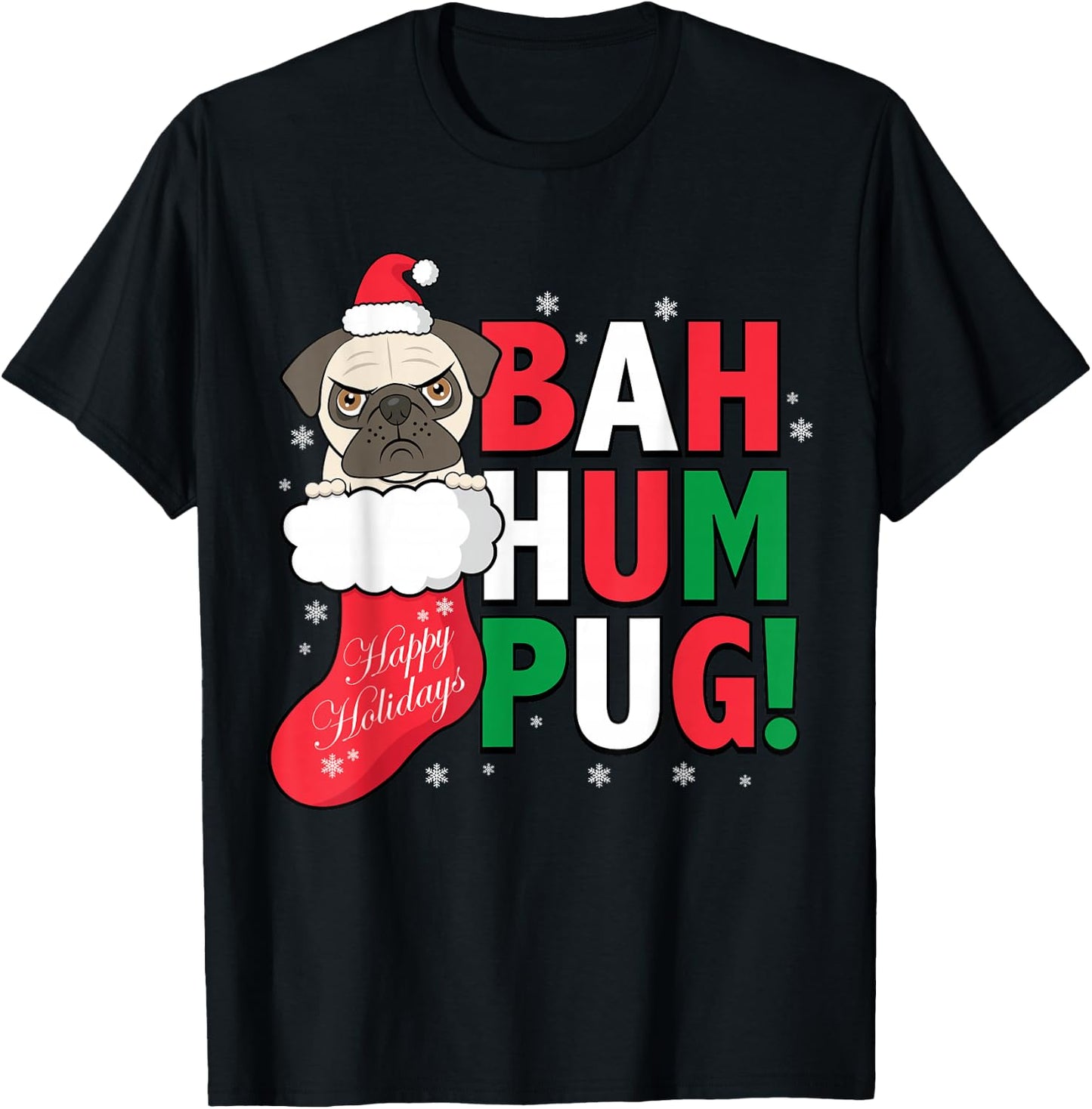 Bah Humpug Holiday T-Shirt - T-Shirt | Black