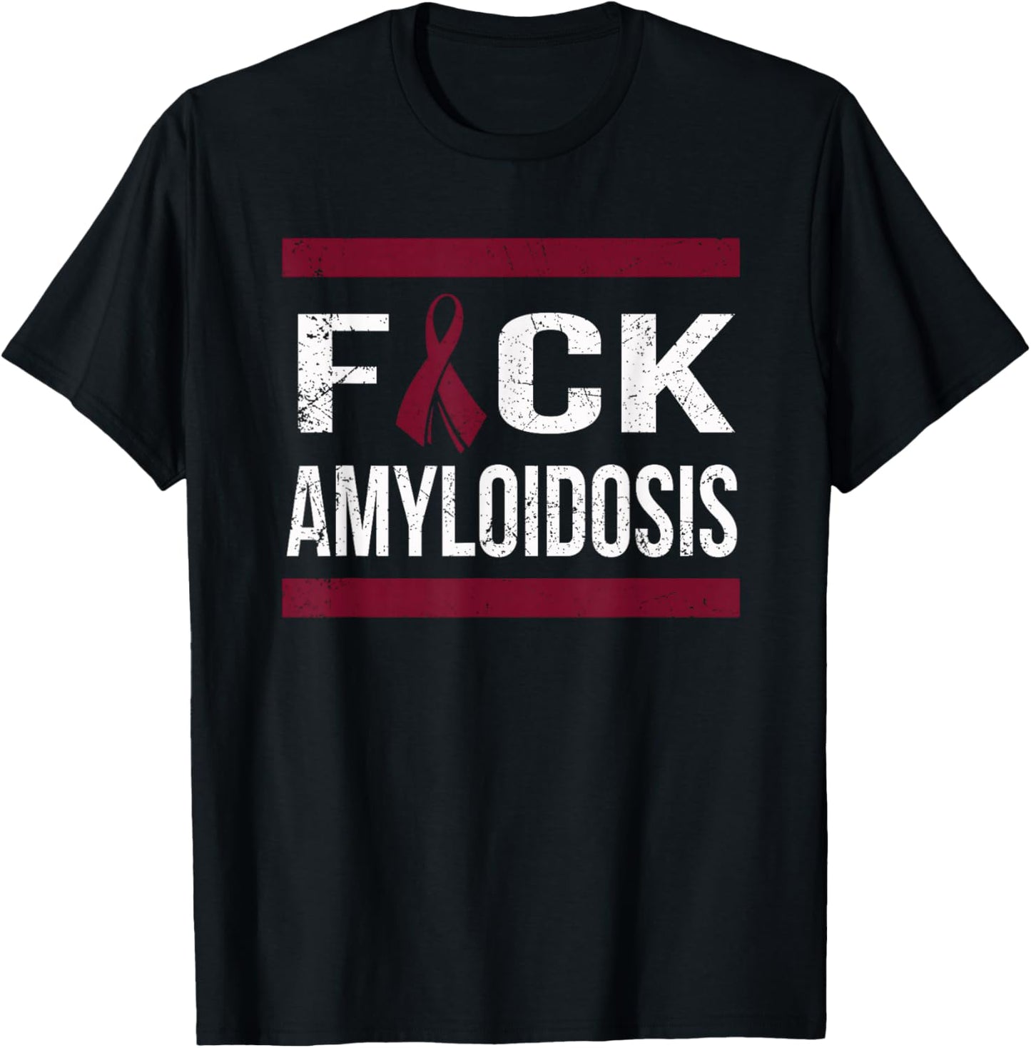 Support Amyloidosis Awareness T Shirt T-Shirt - T-Shirt | Black