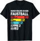 Retro Faustball Motiv Ausrede Verlierer Training Faustball T-Shirt - T-Shirt | Black