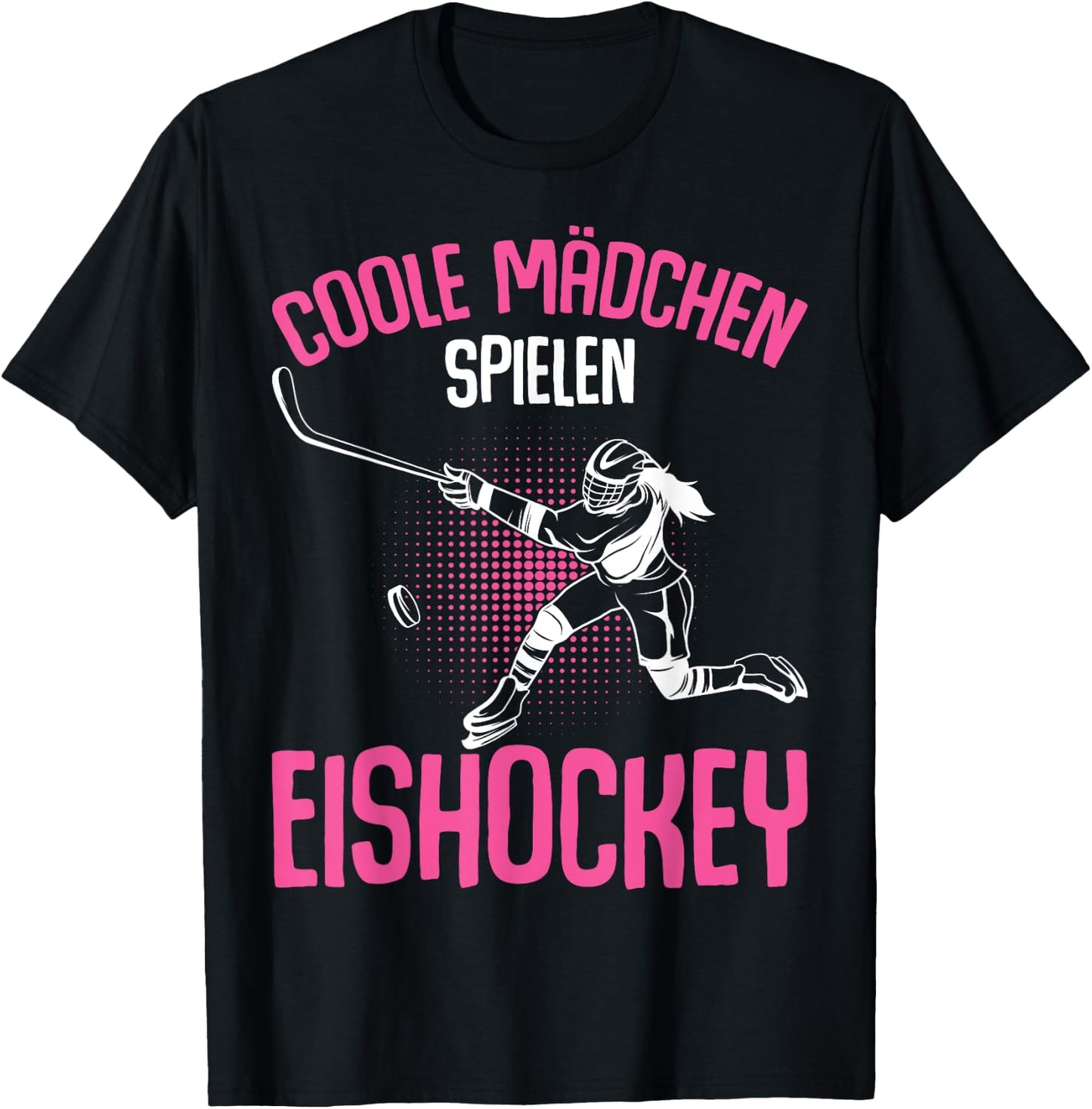 Cool Girls Play Ice Hockey Hockey Ice Hockey Player , black, s T-Shirt - T-Shirt | Black