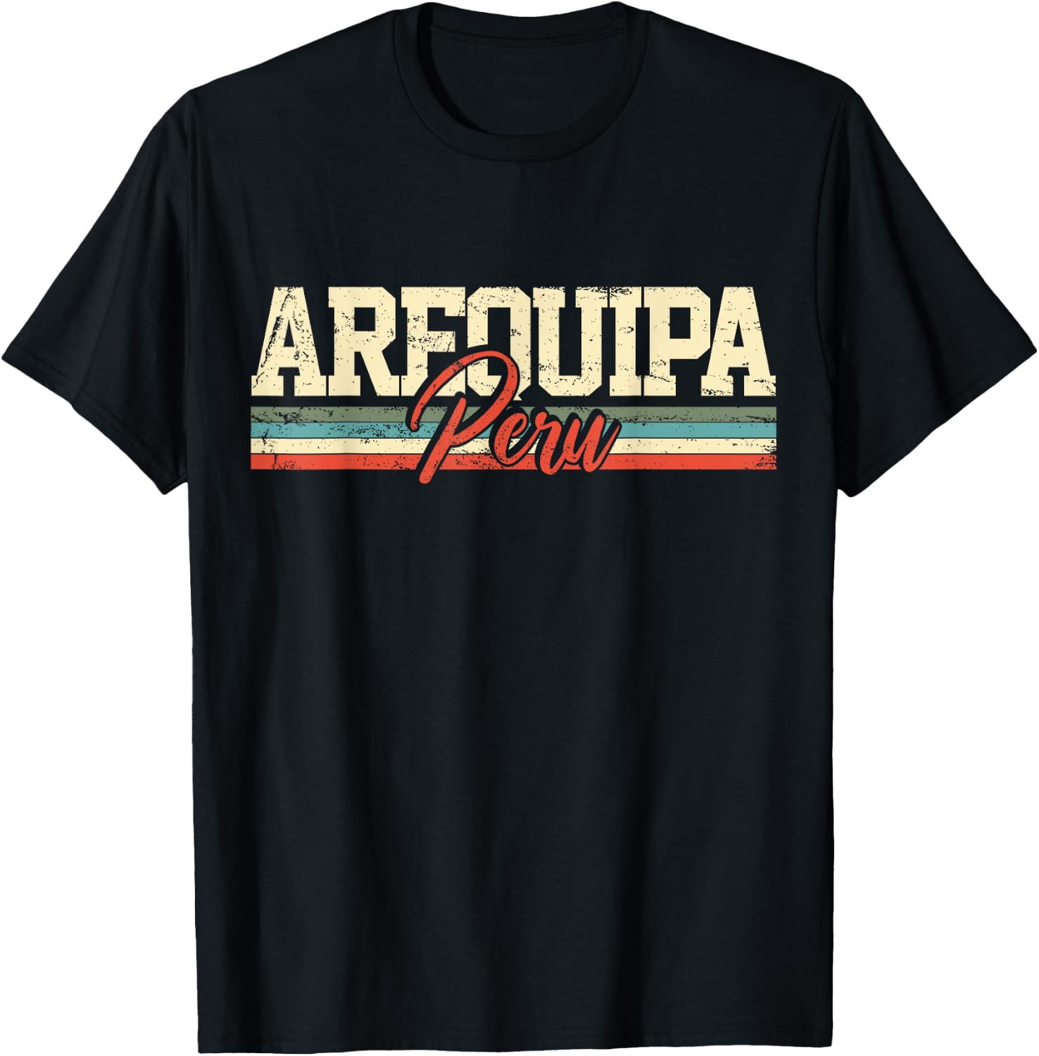 Arequipa Peru Travel Souvenir Retro Vintage Gift T-Shirt - T-Shirt | Black