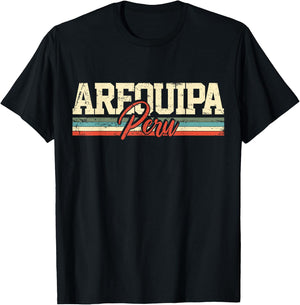 Arequipa Peru Travel Souvenir Retro Vintage Gift T-Shirt - T-Shirt | Black