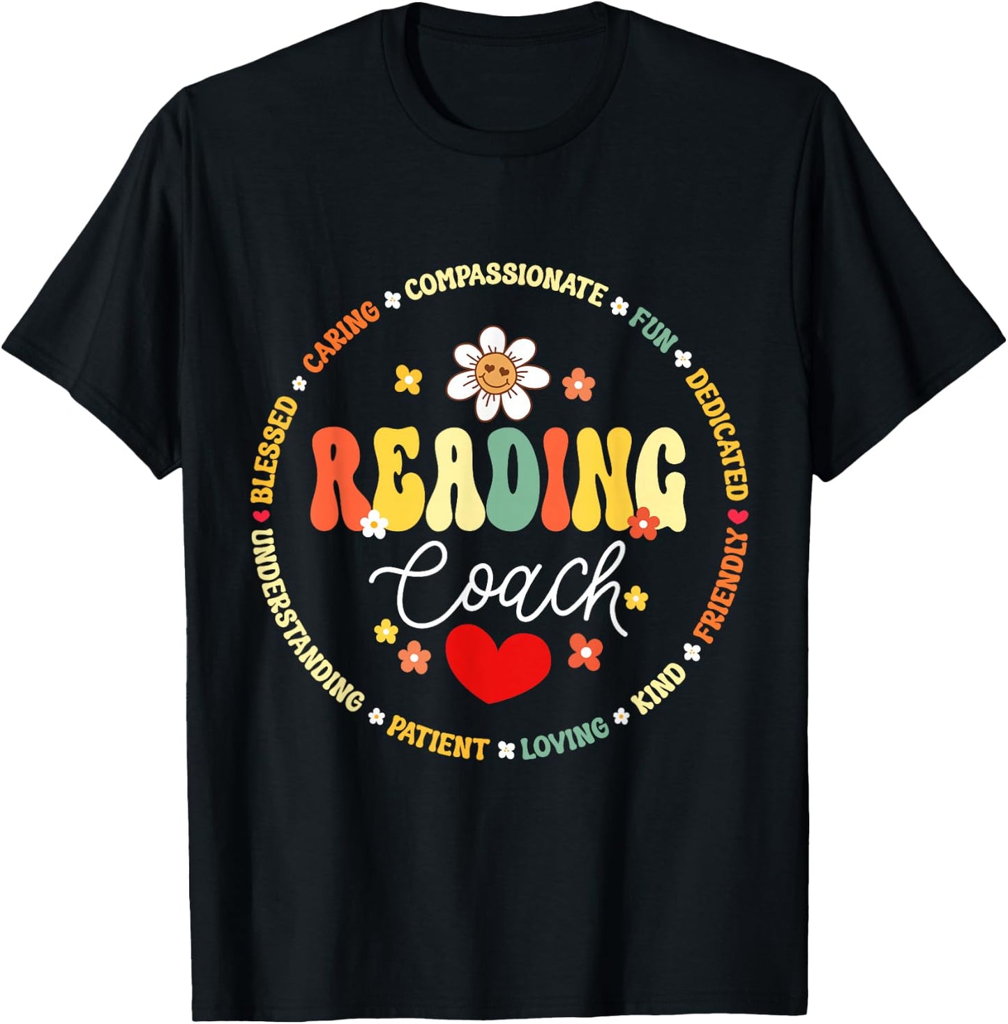 Reading Coach Teacher Interventionist Specialist Literacy T-Shirt - T-Shirt | Black