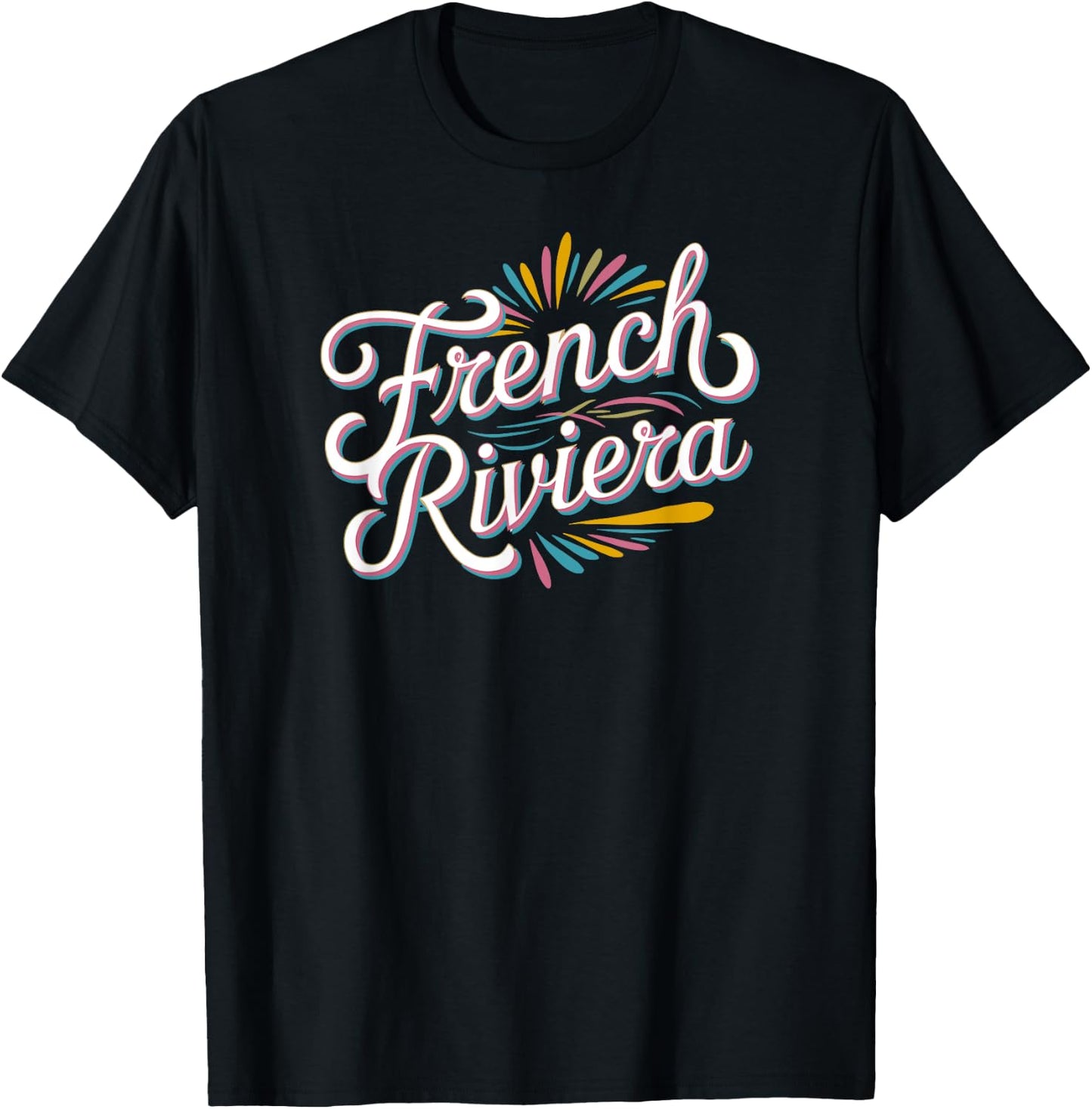 French Riviera , Black, S T-Shirt - T-Shirt | Black