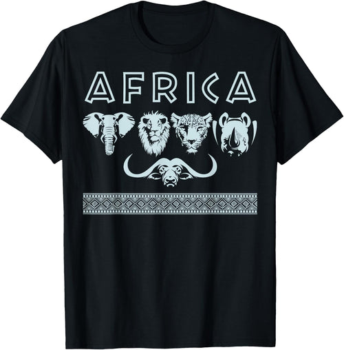 AFRICA Shirt Big 5 Wildlife Safari Hunting Gift