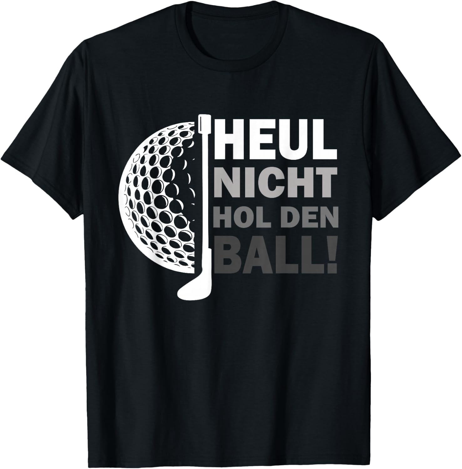 Witziges Golfspieler Golf Golfball Golfschläger T-Shirt - T-Shirt | Black