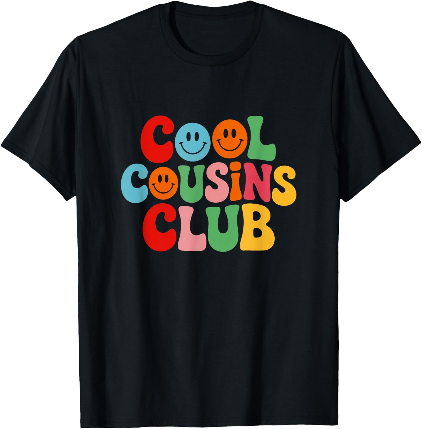 Family Style Cool Cousins Club T-Shirt - T-Shirt | Black