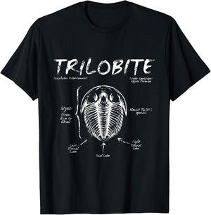 Trilobite Geology Teacher Fossil Men Women Kids T-Shirt - T-Shirt | Black