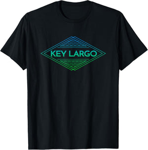 Key Largo Florida Souvenir Vacation T-Shirt - T-Shirt | Black