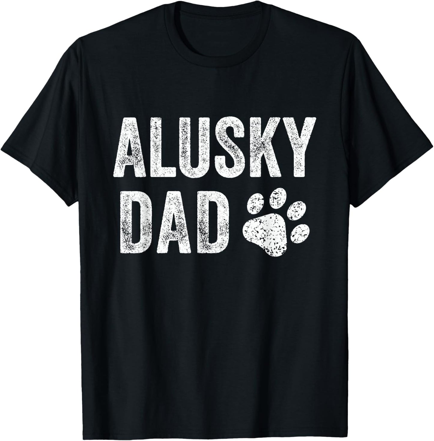 Retro Alusky Dad Papa Father's Day Alusky Lovers T-Shirt - T-Shirt | Black