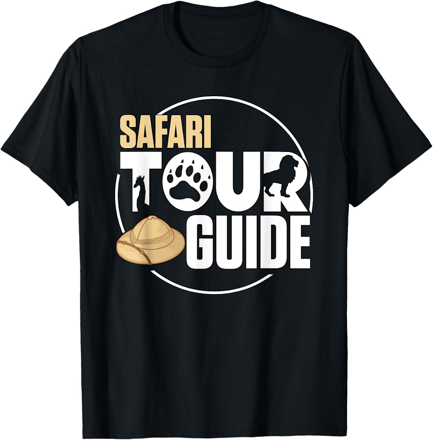 Safari Tour Guide Africa Zoo Costume T-Shirt - T-Shirt | Black