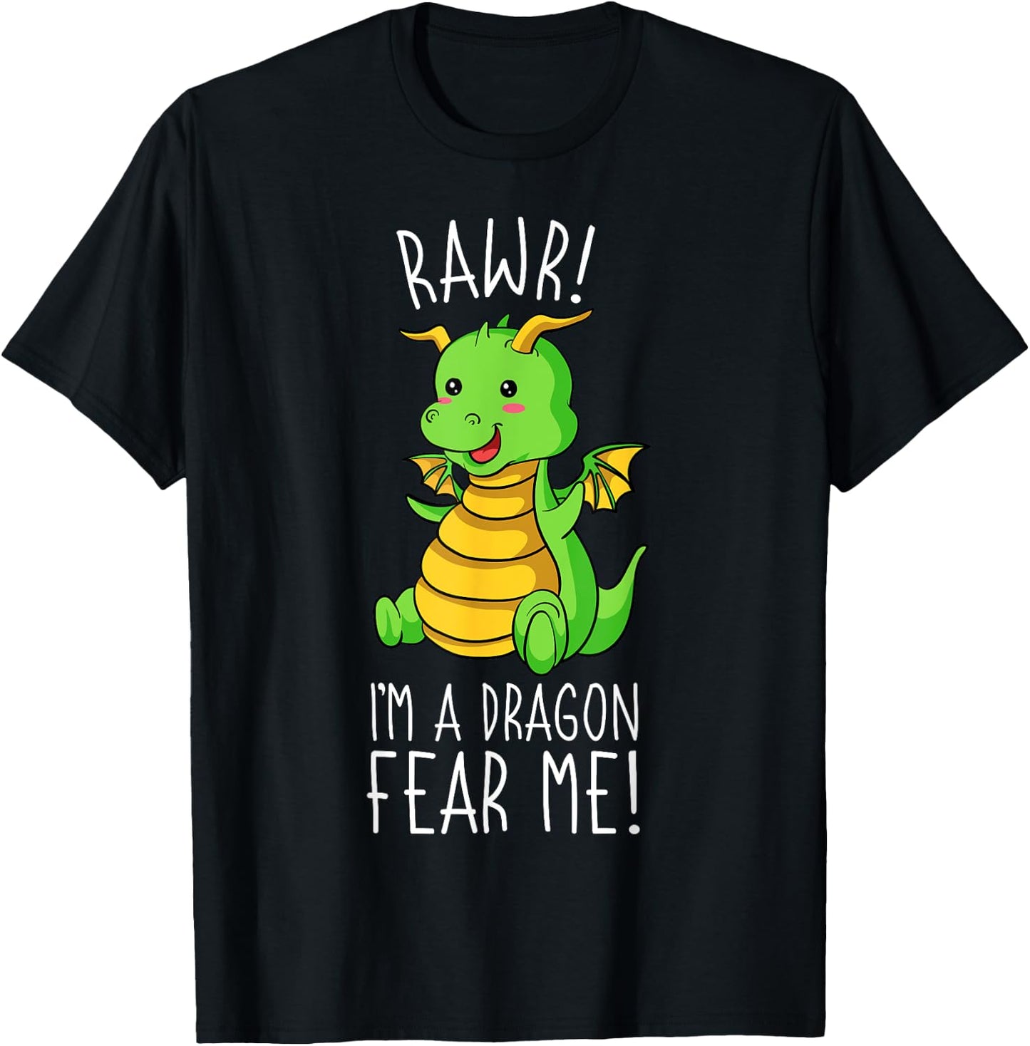 Rawr I'm A Dragon Mythical Legendary Creature T-Shirt - T-Shirt | Black