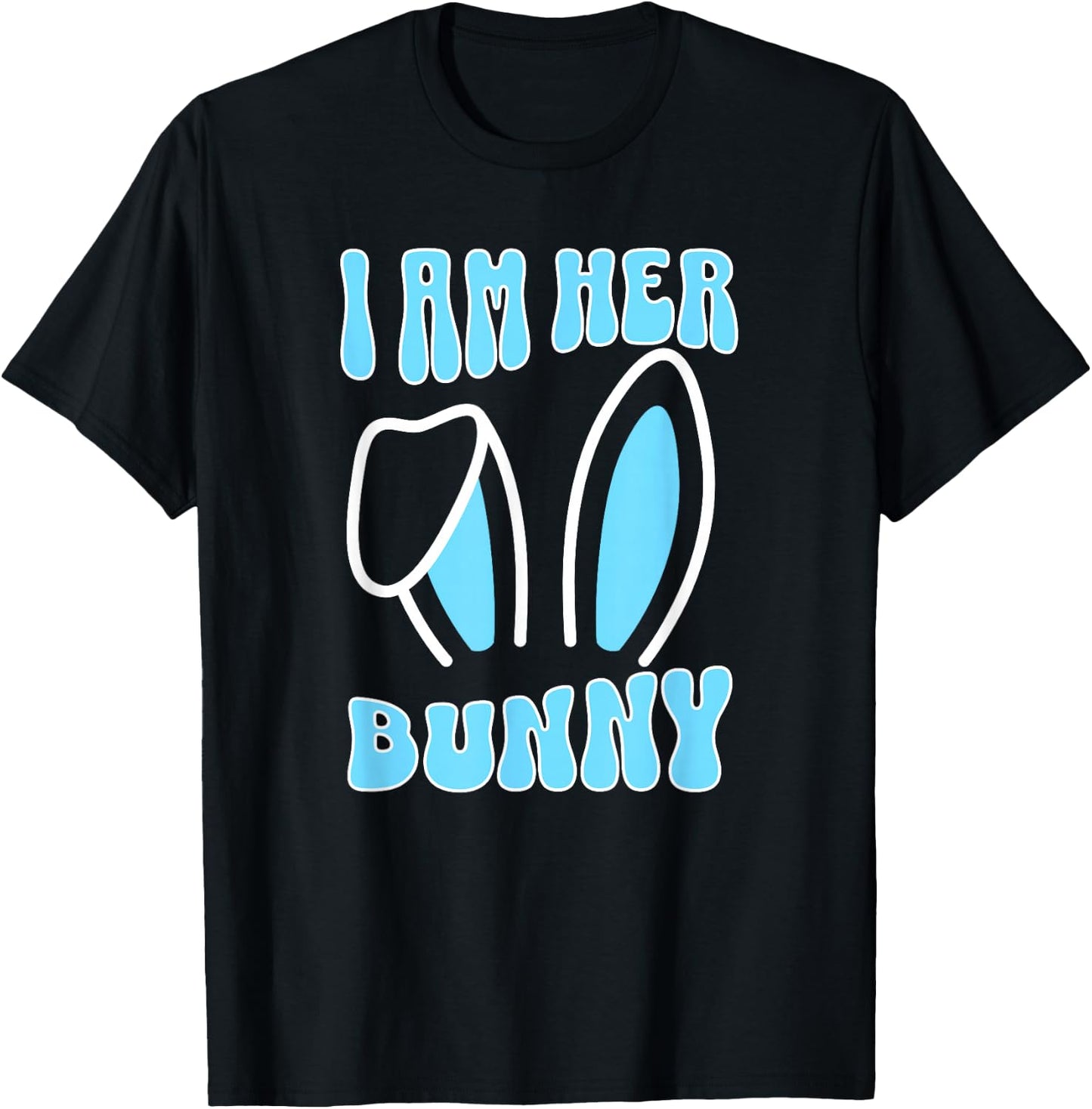 Matching Couple Easter , Matching Husband Easter T-Shirt - T-Shirt | Black